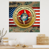 Poster Commandement des forces de la Marine Corps des Éta (Cuisine)