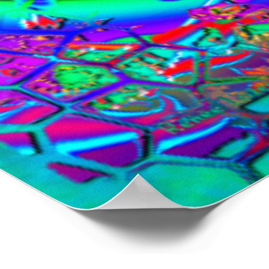 Poster Comme Candy Psychedelic 3D Fractal (Coin)