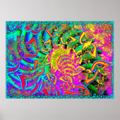Poster Comme Candy Psychedelic 3D Fractal (Devant)