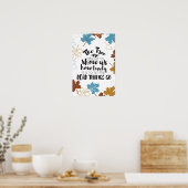 Poster Comme C'Est Charmant, Citations Inspirationnelles  (Cuisine)