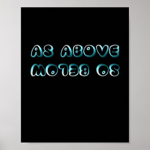 Poster Comme Ci-Dessous - Bubbly Playful Type Citation St