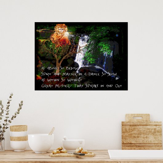 Poster Comme Ci-Dessus (Cuisine)