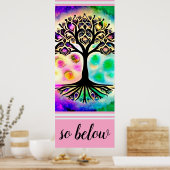 Poster Comme ci-dessus So Below Tree of Life Inspirationa (Cuisine)