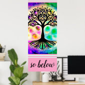 Poster Comme ci-dessus So Below Tree of Life Inspirationa (Bureau à domicile)