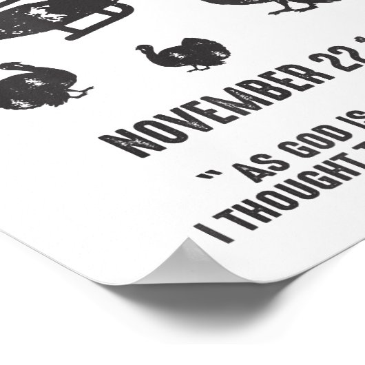 Poster Comme Dieu Est Mon Témoin, J'Ai Pensé Que Les Dind (Coin)