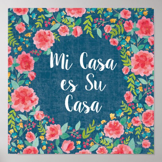 Poster Comme Frida VIII | Mi Casa es Su Casa (Devant)