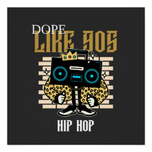 Poster Comme le boom du hip-hop des années 90 en mode str