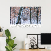 Poster Comme le cerf aspire après l'eau... (Bureau à domicile)