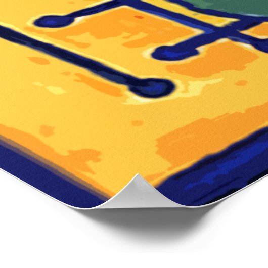 POSTER COMME LE CUBISME DE CHIEN S (Coin)