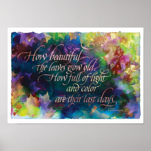 Poster Comme les Feuilles sont beaux, impression, 17"x12" (Devant)