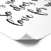 Poster Comme L'Océan N'A Pas De Fin De Plage Mariage 8x10 (Coin)