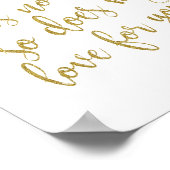 Poster Comme l'océan n'a pas de fin Parties scintillant O (Coin)