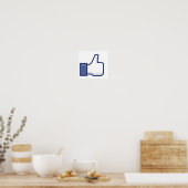 Poster Comme Main - Pouce vers le haut (Cuisine)