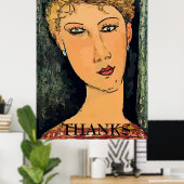 Poster Comme Margret, Femme Abstraite, ajouter du texte (Bureau à domicile)