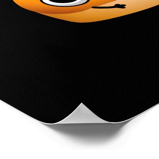 Poster Comme Père Comme Bun Funny Food Pun Dark BG (Coin)