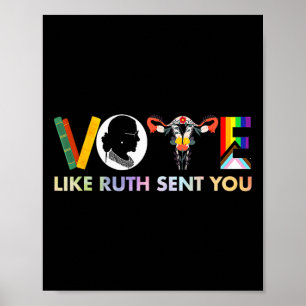 Poster Comme Ruth Vous A Envoyé Chemise Uterus Feminist L