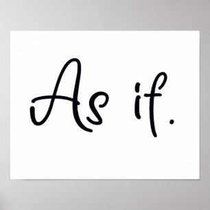 Poster Comme si