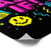 Poster Comme si les années 90 Retro Clueless Design graph (Coin)