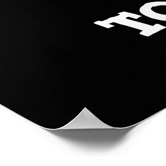 Poster Comme Toad-ally Funny Toad Pun Dark BG (Coin)