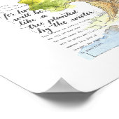 Poster "Comme un arbre planté au bord de l'eau" - Wall Ar (Coin)