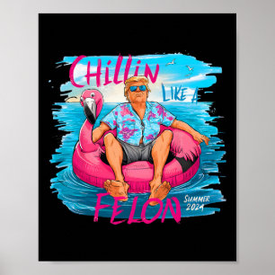 Poster Comme Un Trump Felon Pour Le Président 2024 1