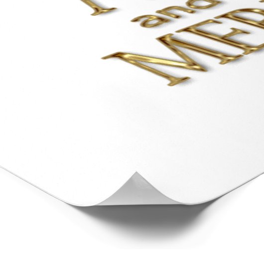 Poster Comme Vous L'Aimez Citation De Scène (Version Or) (Coin)