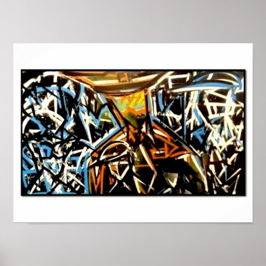 POSTER COMME VU DANS YOUTUBE VIDEO GRAFFITI ARTISTE METRO (Devant)