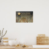 Poster commémoratif du "Prix de la liberté" de la  (Cuisine)