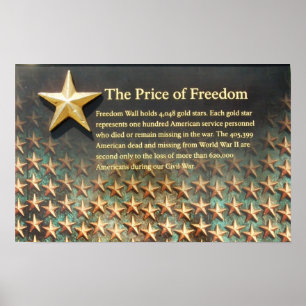 Poster commémoratif du "Prix de la liberté" de la