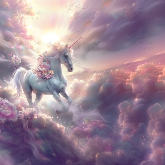 Poster commémoratif Ethereal Unicorn