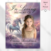 Poster commémoratif Ethereal Unicorn