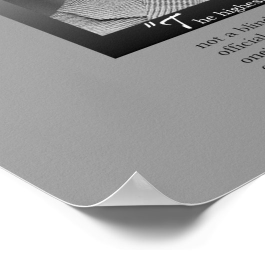 Poster commémoratif George McGovern (Coin)