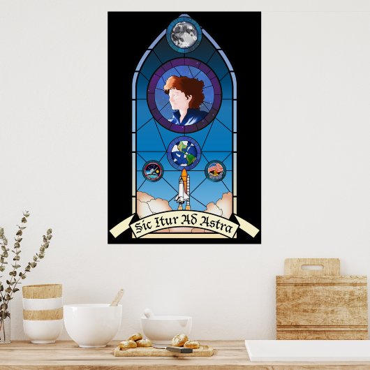 Poster commémoratif Sally Ride (Cuisine)