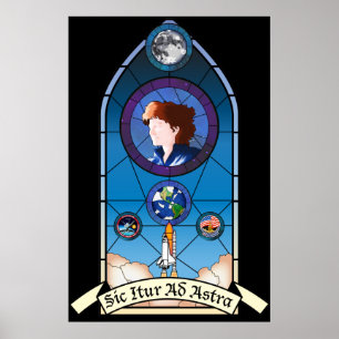 Poster commémoratif Sally Ride
