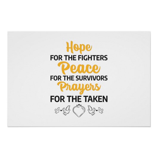 Poster commémoration de la journée mondiale du cancer (Devant)