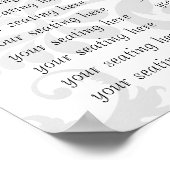 Poster commence à 11,20 $ Carte de siège pour la réceptio (Coin)