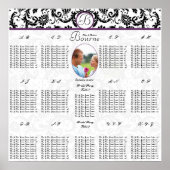 Poster Commence à 12,80 $ Mariage Photo Seating Chart (Devant)