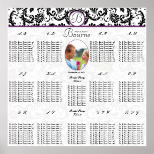 Poster Commence à 12,80 $ Mariage Photo Seating Chart