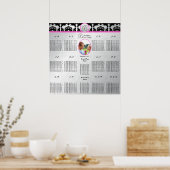 Poster Commence à 12,80 $ Mariage Photo Seating Chart (Cuisine)