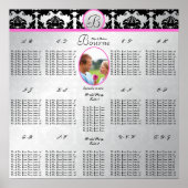 Poster Commence à 12,80 $ Mariage Photo Seating Chart (Devant)