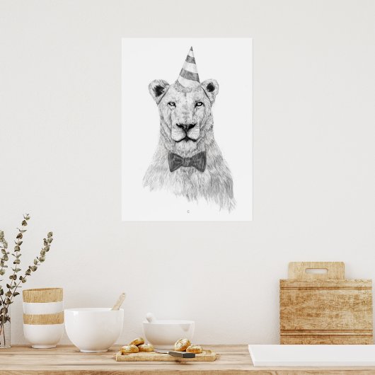 Poster Commencer la fête (Cuisine)