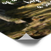 Poster Commencer le sentier du bois de la citation inspir (Coin)