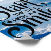 Poster Commencez la journée avec un sourire (Coin)