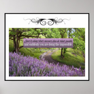Poster Commencez par faire l'affiche faite sur commande