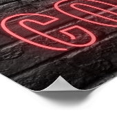 Poster Commençons par le néon de café (Coin)