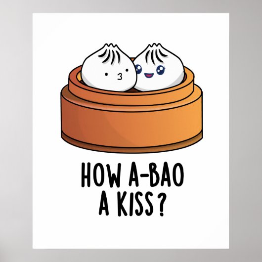 Poster Comment A-Bao Un Baiser Drôle Pun Dimsum (Devant)