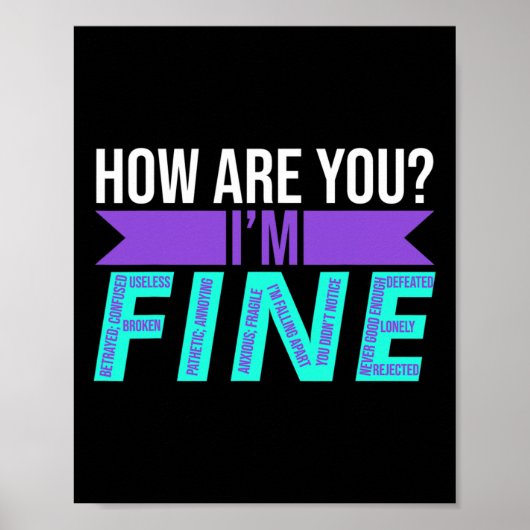 Poster Comment allez-vous que je me contente de préventio (Devant)
