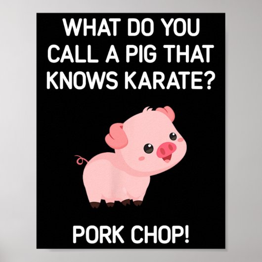 Poster Comment Appelle-Tu Un Cochon Qui Connaît Le Karaté (Devant)