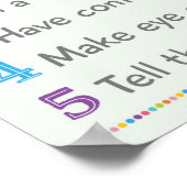 Poster Comment Arrêter Une Campagne Anti-Bully School (Coin)