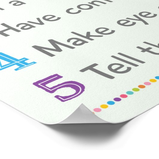 Poster Comment Arrêter Une Campagne Anti-Bully School (Coin)